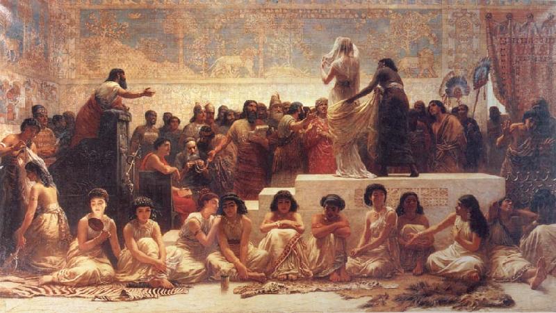 The Babylonian Marriage Market, Edwin long,R.A.